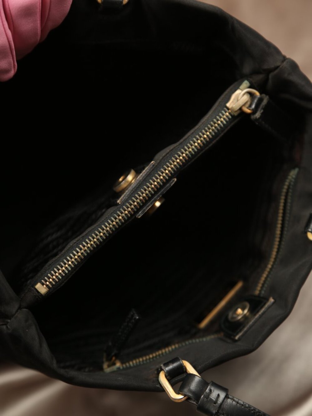 PRADA Nylon Tote Shoulder Bag - Picture 10 of 12